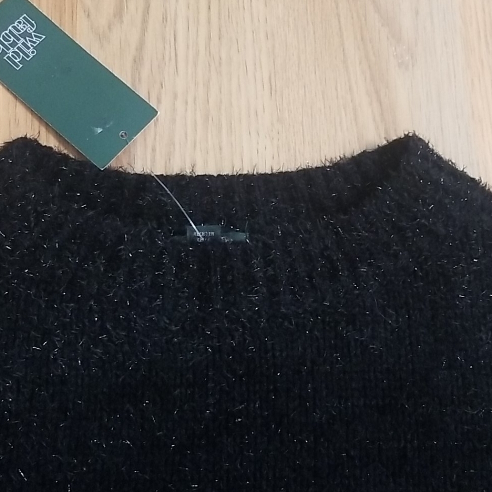 𝅺Wild Fable Sweater Crewneck Long Sleeve Metallic - Picture 5 of 6